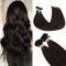 GOO GOO Bonding Extensions Echthaar, Echthaar Extensions Bondings, 40cm 50g 50 Strähnen Extensions Echthaar Bondings, U Tip Hot Fusion Keratin Haarverlängerung Echthaar, 2 Dunkelbraun