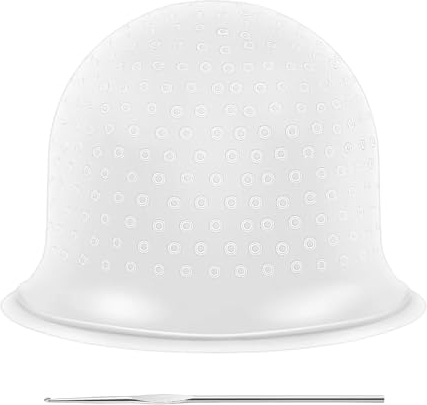 Katyjun Strähnchenhaube, Stränchen Haube mit Haken, Silikon Highlight Kappe