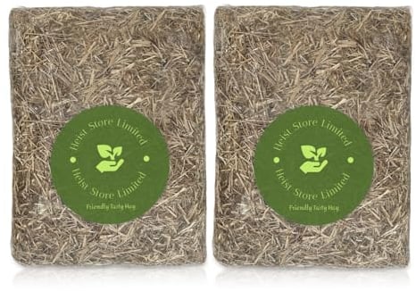 Meadow Hay For Rabbit Food & Pet Bedding | 3kg (2 Pack) | Conveniently Packaged Hay Feeder Cube Ideal for Feeding or Bedding Small Animals, Rabbits, Guinea, Hamster | Suitable For Small Pets