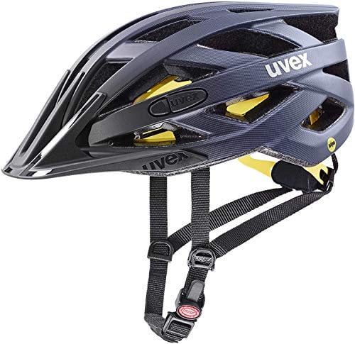 uvex i-vo cc MIPS - Leichter Allround-Helm für Damen und Herren - MIPS-Sysytem - erweiterbar mit LED-Licht - Midnight-Silver matt - 56-60 cm