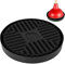 Gosknor Plunger Tray, 7.09 Inch Plunger Mat Round Toilet Plunger Holder Only Plunger Air Drying Mat Catches Drips Plunger Storage Caddy for Bathroom Accessories