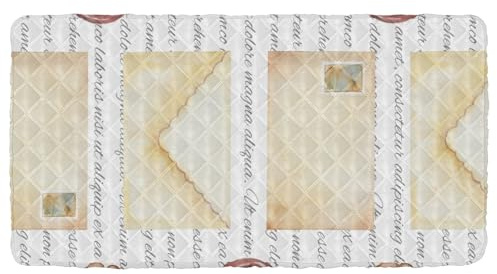 Vintage Travel Toddler Bed Sheet Waterproof Cot Sheet for Toddler Floor Mattress for Kids Sofa Bed 50'' x 25'' (Sheet,Bed Not Included)