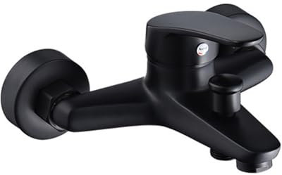 Mitigeur de baignoire moderne - Facile à installer - Fixation murale - Double fonction de contrôle - Robinet de salle de bain contemporain