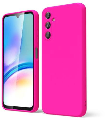 oakxco Coque Silicone pour Samsung Galaxy A05S, Étui Ultra Fine Souple Gel Caoutchouc Anti-Chocs Housse Toucher Soyeux, Slim Esthétique Protection Cover, Rose Vif