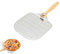 DYUEE Perforated Pizza Peel 12 inch Aluminum Metal Pizza Paddle Pizza Spatula with Wood Handle & Holes Long Handle Pizzas Turning Peel Pizza Oven Accessories for Baking Pizzas and Artisan Breads