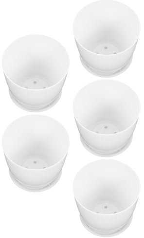 VINTORKY 5 Sätze Kleiner Blumentopf mit Wirbelmuster Orchideenrinde Orchideenfutter Orchideen Essen orchideentopf Orchid Pot Orchideen-Pflanzgefäße dekorative Pflanzenbehälter pp Grey
