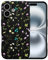 RALEAVO Flower Case for iPhone 16 (6.1), Girls Floral Silicone Shockproof Case Cover with Cute Patterns Protective Case for iPhone 16-Black