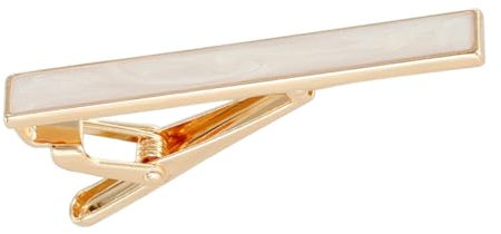 Krawattenklammer für Erwachsene, Metallmuschelstruktur, Krawattennadeln, offizieller Anzug, Krawattenhalter, Kleidungszubehör, Gold, As Show