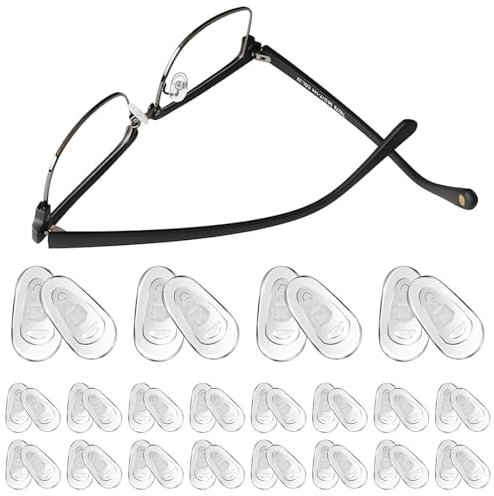COYUN 20 paia Occhiali da Naso, Naselli da Inserire per Occhiali Antiscivolo, Naselli per Occhiali, Naselli in Morbido Silicone Trasparente per Occhiali, Occhiali da Sole, Occhiali da Naso, Accessori