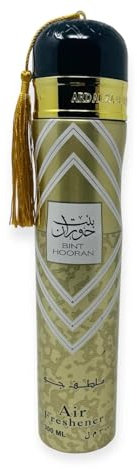 Bint Hooran Air Freshener 300ML | Luxurious & Long-Lasting Oud & Floral Fragrance | Alcohol-Free | Safe for Home, Office & Car | Premium Arabic Room Spray
