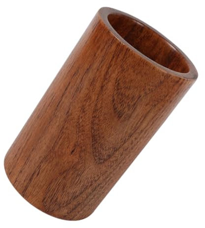 POPETPOP Soporte De Utensilios De Madera Vertical 15x9 Cm Organizador De Cubiertos Compacto Para Cocina y Comedor Estuche Para Bolígrafos Decorativo y Funcional