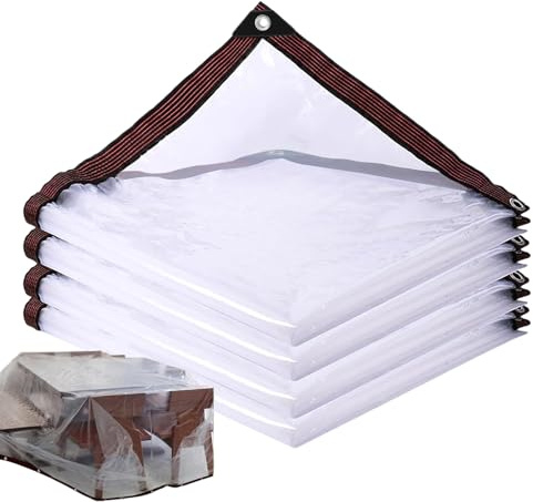 Duvcoywae Lonas Impermeables De Alta Resistencia | Protector Solar Transparente Impermeable 2.1x6.1m,Refugio De Lluvia para Camping | para Exterior Playa Picnic Camping Tienda Senderismo Coche