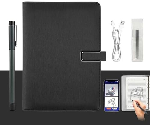 XNote-AI Powered Smart Writing Set, E-Ink Paper Tablet with Real-Time Sync & Bluetooth 5.0, Digital Notebook, for Writing Drawing, Smart Reusable Notebook(Black)