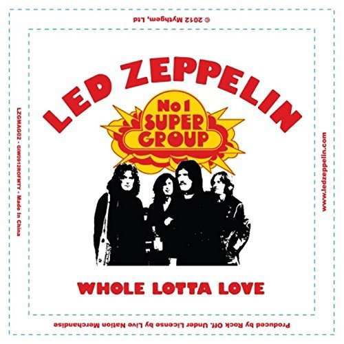 Led Zeppelin Calamita da frigo Whole Lotta Love nuovo Ufficiale 76mm x 76mm