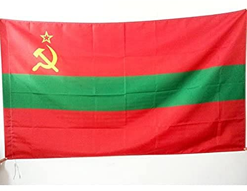 AZ FLAG - Drapeau Transnistrie - 150x90 cm - Drapeau République Moldave Du Dniestr - Moldavie 100% Polyester Avec Fourreau et cordelette - Pavillon 110 g
