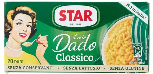 Star Dado Classico senza Lattosio e senza Glutine, 20 Cubetti