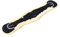 Engel Reitsport | Lammfell Sattelgurt Western Kurzgurt Konturgurt WGURT-65-SCH-MED schwarz/med. 26 65cm
