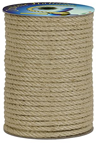 Corderie Italiane 006044062 Corda Juta, 6 mm, 100 m