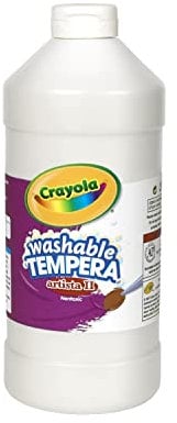 Artista II Washable Tempera Paint, White, 32 oz