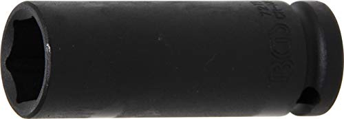 BGS 7219 | Kraft-Steckschlüssel-Einsatz Sechskant, tief | 12,5 mm (1/2) | SW 19 mm | CR-MO Stahl