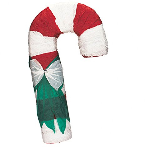 Amscan P01720 - Pinata Zuckerstange, zum Befüllen mit Süßigkeiten und Konfetti, Kindergeburtstag, Weihnachten