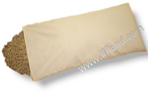 Iffland Merino Europa Bio Coussin D'Épeautre avec Fermeture 40x80cm Rempli avec Bio Épeautre