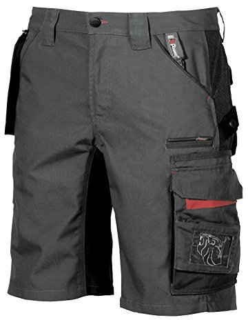 U-POWER | Pantaloni da Lavoro Uomo Estivi START, Tasca Removibil, Inserti Stretch Ergonomici, 65% poliestere 35% cotone canvas