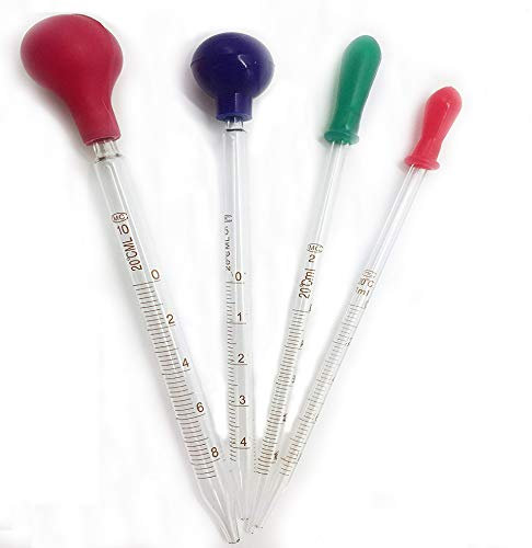 oess tapones de silicona con cristal graduado cuentagotas pipetas 1 ML, 2 ml, 5 ml 10 ml