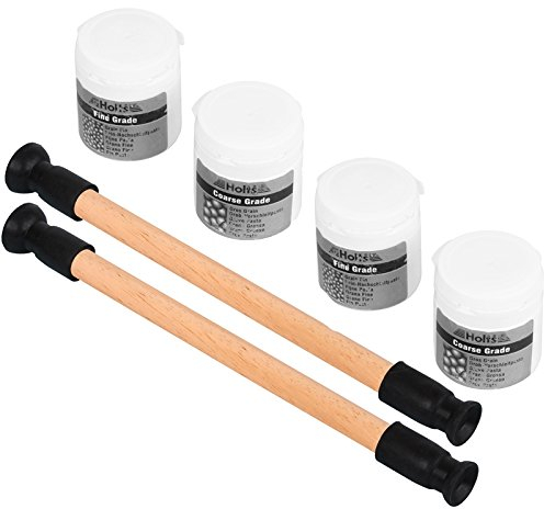Holts Ventilschleif Set 4X Ventil-Paste 2X Ventilläpper Werkzeug mit Schleifpaste Läppwerkzeug Stock Ventileinschleifpaste