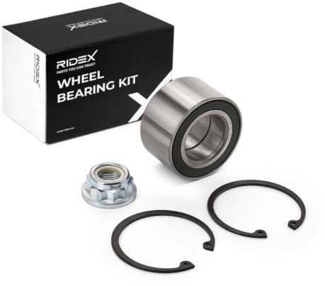 RIDEX 654W0018 Radlagersatz pro 1 Rad Vorne mit Anbau-/Befestigungsmaterial Kompatibel mit VW Golf 2 19E, 1G1 191498625 6N0498625