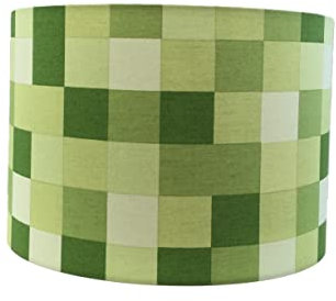 Kids Lampshade Gaming inspired Green Pixelated 20cm 30cm Table Floor Ceiling light-shades Children Baby Boys Girls Room Decor