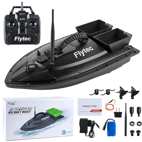 Goolsky Flytec 2011-5 Fishing Bait Boat RC Boat 500m Remote Control 1.5kg Loading Fish Finder with Double Motor Fishing boat accessories fishing gifts for men