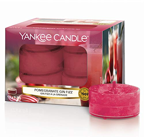 Yankee Candle Duft-Teelichte, Pomegranate Gin Fizz, Alpine Christmas Collection, 12 Stück