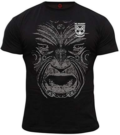 Dirty Ray Rugby New Zealand Warriors Herren Kurzarm T-Shirt KRB4 (XL)