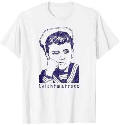 Leichtmatrose Outfit Matrose Marine Maritim Segeln Boot T-Shirt