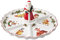 Villeroy & Boch – Toy's Fantasy Ciotola Rosso e Bianco, Adatto per Microonde, Antipastiera, Cabaret Di Dolci, Piatto Natalizio, Piatto Natale, Decrazione Natalizie, Centrotavola, Porcellana Premium