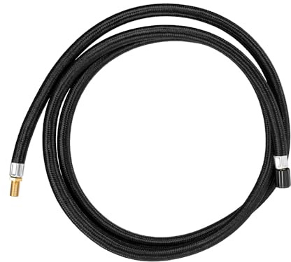 alca HEYNER® Ersatzschlauch für Luftpumpen Reifenfüller Kompressoren 150 cm - Schlauchlänge 7,7 Zoll Luftpumpenschlauch Adapter Schraubverschluss