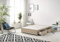 Bed Centre Flexby Divan Bed Base Only with 2 Drawers (Same Side), No Headboard - Available in 3FT, 4FT, 5FT & 6FT (4FT6 Double, Plush Beige Fabric)