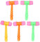 TOYANDONA 5Pcs Squeaky Hammer Toy Plastic Squeaky Hammer Plastic Hammers Toys Squeaky Gavel Hammer Educational Toys Baby Toys For Kids (Random Color)