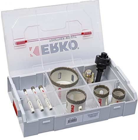 Coffret de 9 Trepans diamant Dry System Erko
