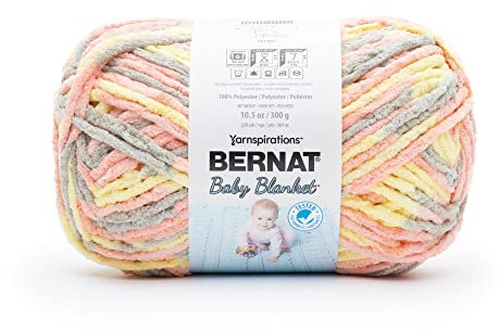 Bernat 16110404805 Babydecke, Polyester, Frühlingsblüte, 300g