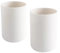 wongwongcat Cup 300ml, Japanese-Style Unbreakable Reusable Drinking Cups Set of 2, Tumbler Plastic Toothbrush Cup, Dishwasher Safe (White & White)