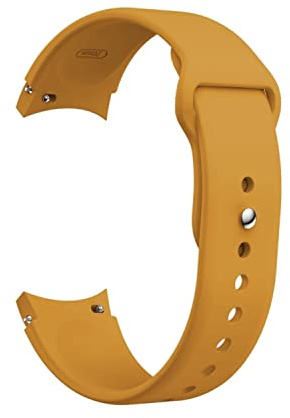 König Design Sport Ersatz Armband kompatibel mit Samsung Galaxy Watch 4 40 mm Silikon Band Loop Gelb