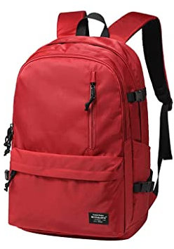 Cartable Junior High School Students High School Students College Students College Students College Students Sac à dos de voyage pour ordinateur de voyage Rouge 30,5 x 15,5 x 46,5 cm
