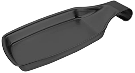 Repose-cuillère en acier inoxydable pour cuisinière et ustensiles de cuisine (noir)
