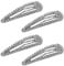 4PCS Fermaglio per capelli a scatto con strass Fermaglio per capelli a scatto in metallo Fermaglio per capelli a scatto in argento Fermaglio per capelli per donna