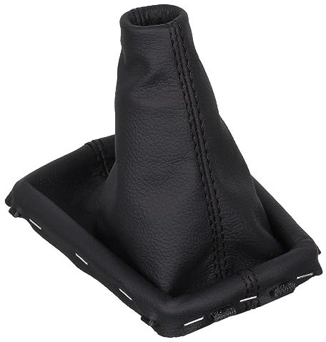 ICT Schaltmanschette Schaltsack kompatibel mit Volvo V70 III, S60 II, V60 I, XC70 II, S80 II, XC60 I, Schaltknauf Manschette Schaltmanschette (Naht schwarz)