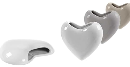 Set 3 Umidificatore Termosifone, Evaporatore d'Acqua, Umidifica Ambiente Aria, Forma Cuore, 3 Colori