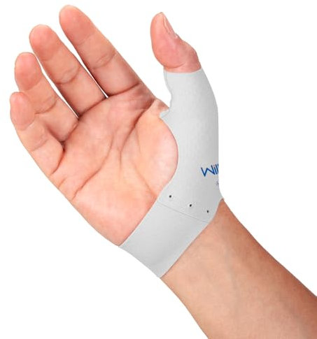 Willcom Thumb Support Brace Layer, 2 PCS Soft Elastic Thumb Compression Sleeve Protector for Relieving Pain, Joint Pain, Tendonitis, Sprains, Sports (Short Version,M,6.5-7 Inch)