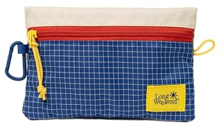 Long Weekend Reißverschlusstasche für den täglichen Gebrauch I Größe S/M/L I Creme Multicolor I Medium